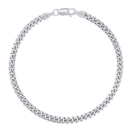 925 Sterling Silver Solid Miami Cuban Chain Rhodium 120 4.1mm