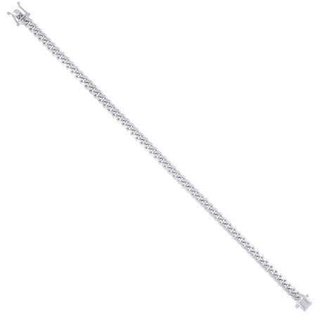 925 Sterling Silver Solid Miami Cuban Chain Rhodium 150 4.9mm