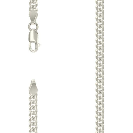 925 Sterling Silver Solid Miami Cuban Chain Silver 120 4mm