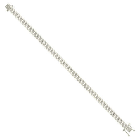 925 Sterling Silver Solid Miami Cuban Chain Silver 180 6.3mm