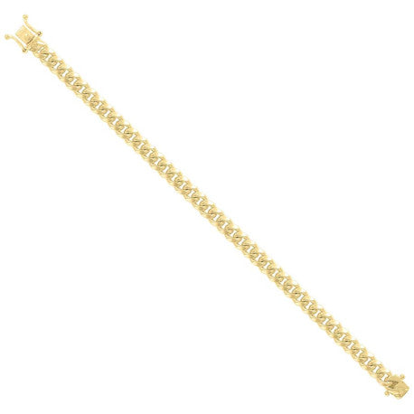 925 Sterling Silver Solid Miami Cuban Chain Yellow 200 7mm