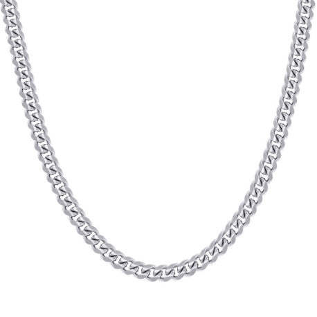 925 Sterling Silver Solid Miami Cuban Chain Rhodium 200 7mm