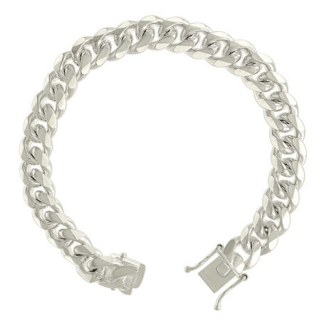 925 Sterling Silver Solid Miami Cuban Chain Silver 300 9.8mm