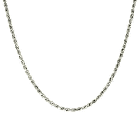 925 Sterling Silver Solid Rope Chain Silver 070 3.5mm