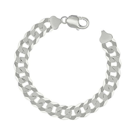 925 Sterling Silver Solid Super Flat Cuban Chain Silver 300 10.8mm