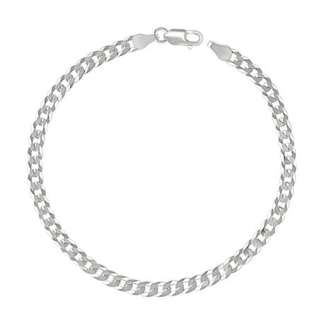 925 Sterling Silver Solid Super Flat Cuban Chain Silver 100 3.7mm