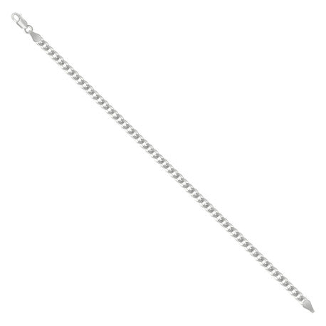 925 Sterling Silver Solid Super Flat Cuban Chain Silver 100 3.7mm