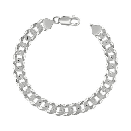 925 Sterling Silver Solid Super Flat Cuban Chain Silver 250 8.6mm