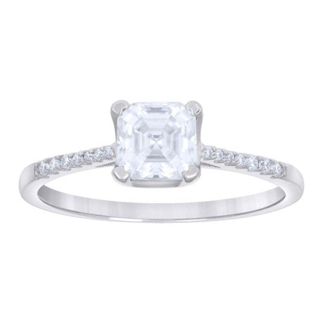 925 Sterling Silver 1.42Ct Moissanite Ring S5-S10
