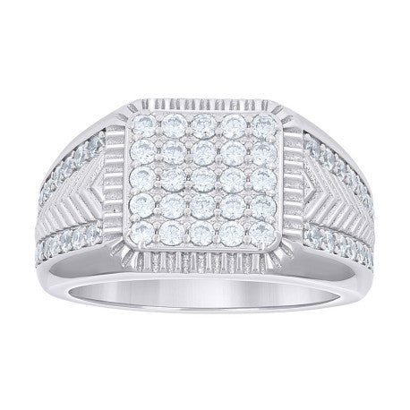 925 Sterling Silver 1.58Ctw Moissanite Ring S9-S11