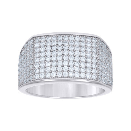 925 Sterling Silver 1.90Ctw Moissanite Ring S8-S10