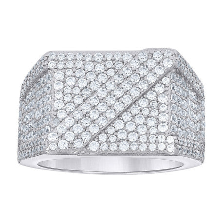 925 Sterling Silver 2.65Ctw Moissanite Ring S9-S11