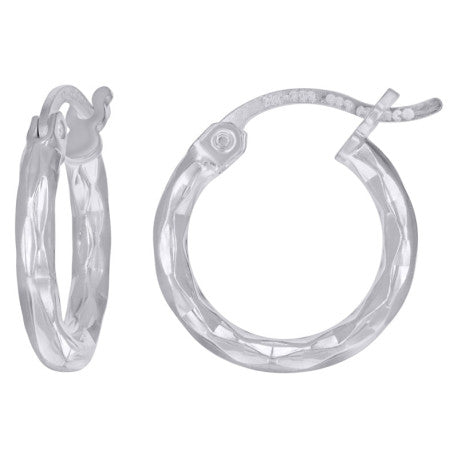 925 Sterling Silver 2mm Hoop Earring Silver Finiis