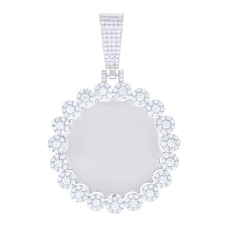 925 Sterling Silver 3.67Ct Moissanite Pendant