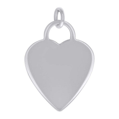 925 Sterling Silver  6.5mm Pendant Silver Plated