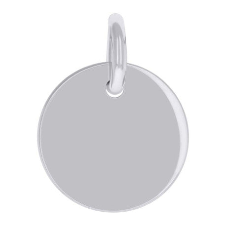 925 Sterling Silver  6.5mm Pendant Silver Plated