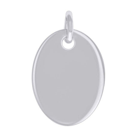 925 Sterling Silver  6.5mm Pendant Silver Plated