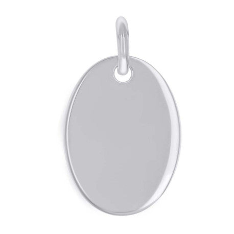 925 Sterling Silver  6.5mm Pendant Silver Plated
