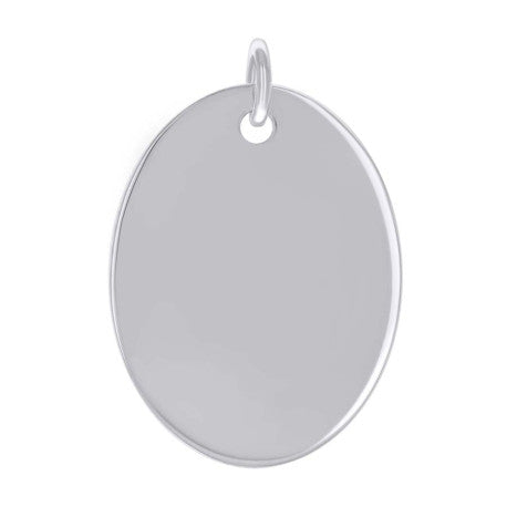 925 Sterling Silver  6.5mm Pendant Silver Plated