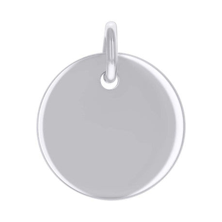 925 Sterling Silver  6.5mm Pendant Silver Plated
