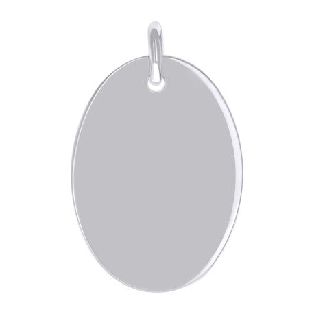 925 Sterling Silver  6.5mm Pendant Silver Plated
