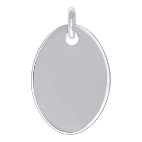 925 Sterling Silver  6.5mm Pendant Silver Plated