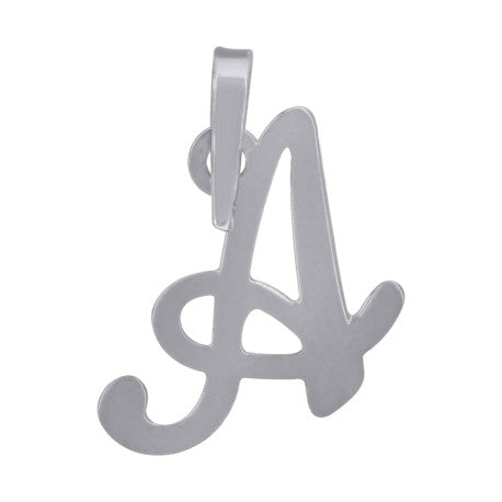 925 Sterling Silver "A" Initial Pendant