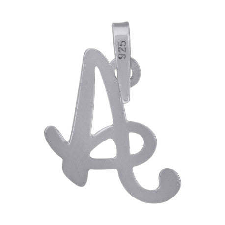 925 Sterling Silver "A" Initial Pendant
