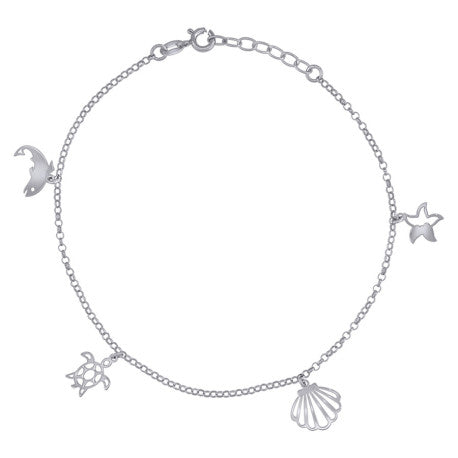 925 Sterling Silver Anklet-10"