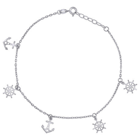 925 Sterling Silver Anklet-10"