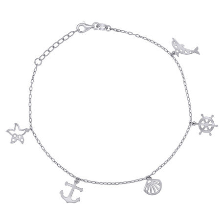 925 Sterling Silver Anklet-10"
