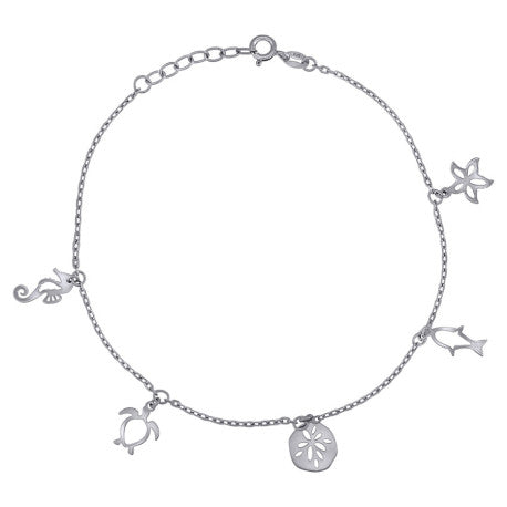 925 Sterling Silver Anklet-10"