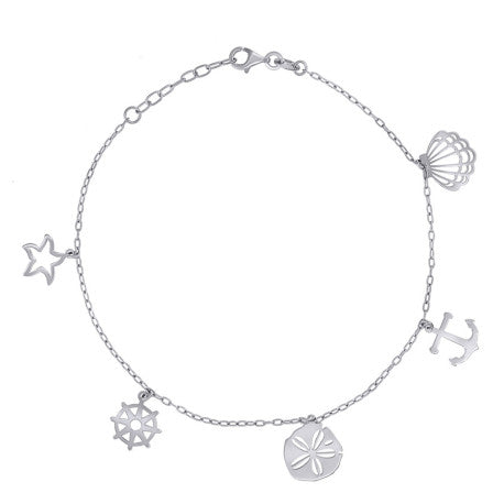 925 Sterling Silver Anklet-10"