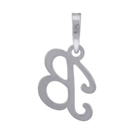 925 Sterling Silver "B" Initial Pendant