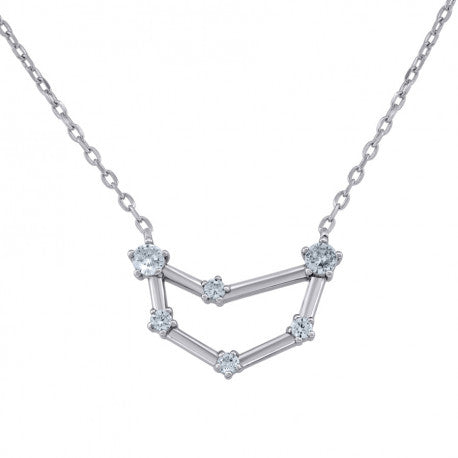 925 Sterling Silver Capricorn 18" Necklace