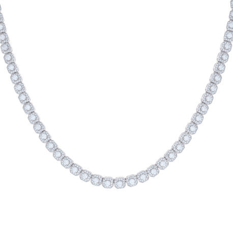 925 Sterling Silver Cz Bracelet 6mm-7"-24"