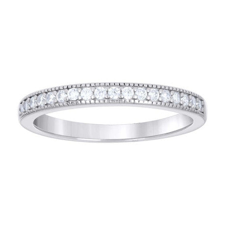 925 Sterling Silver Cz Duo Ring S6-S10