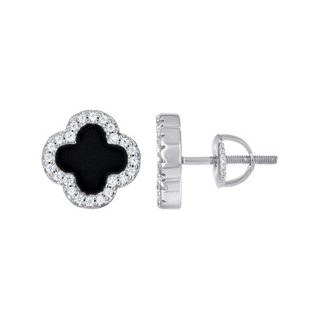 925 Sterling Silver Cz Earring 10mm