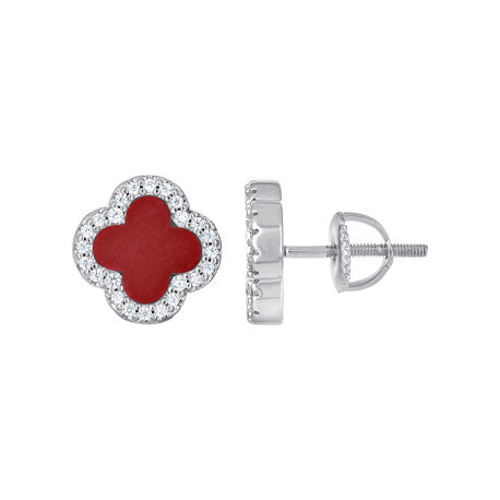925 Sterling Silver Cz Earring 10mm
