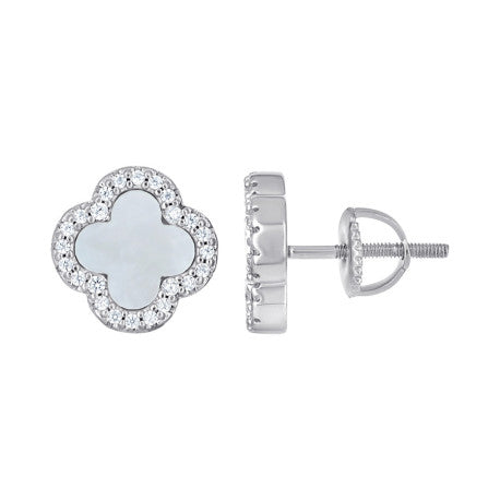925 Sterling Silver Cz Earring 10mm