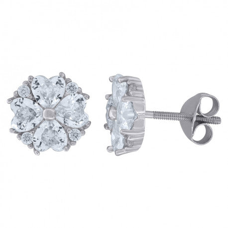 925 Sterling Silver Cz Earring