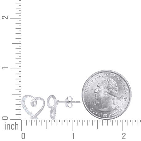 925 Sterling Silver Cz Earring