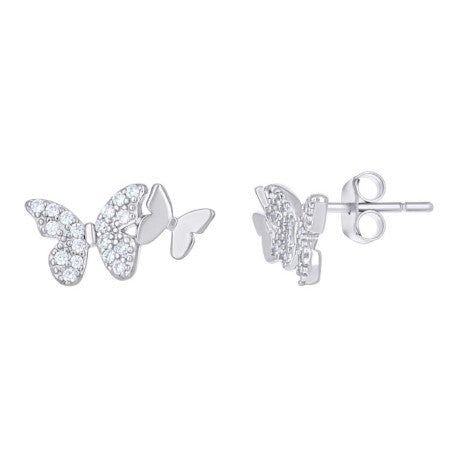 925 Sterling Silver Cz Earring