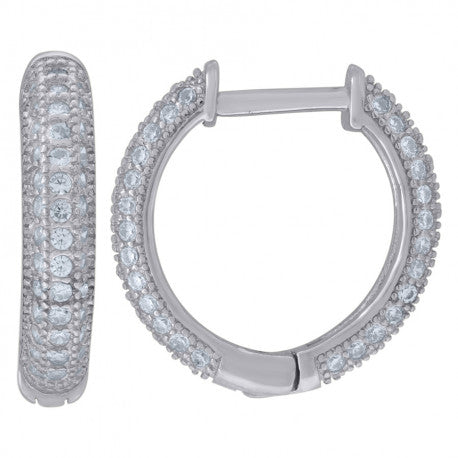 925 Sterling Silver & Cz Earring