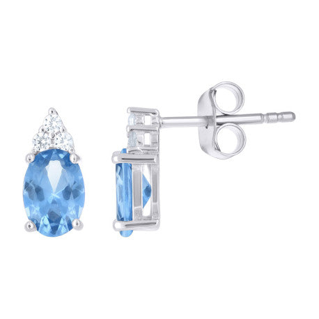 925 Sterling Silver Cz Earring