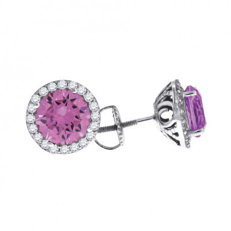 925 Sterling Silver Cz Earring