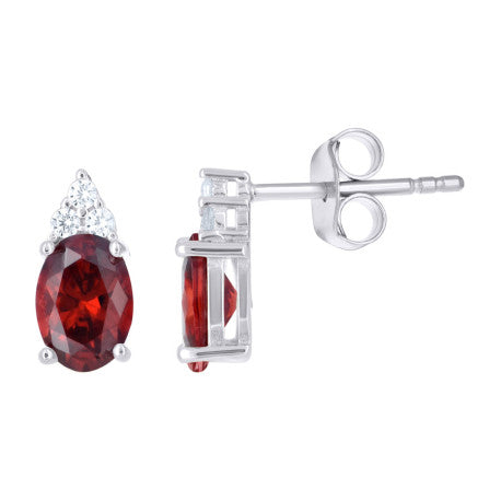 925 Sterling Silver Cz Earring