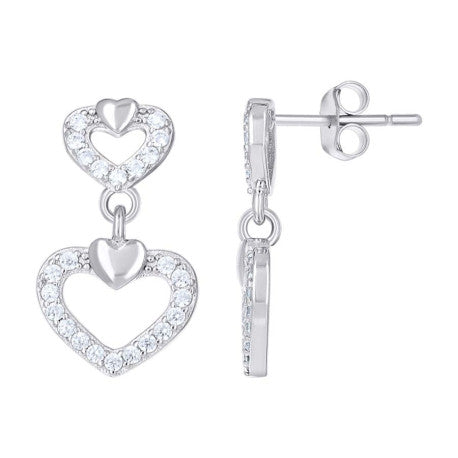 925 Sterling Silver Cz Earring