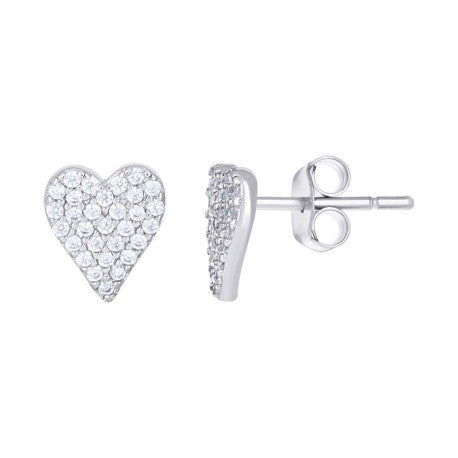 925 Sterling Silver Cz Earring