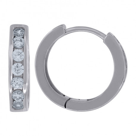 925 Sterling Silver & Cz Earring
